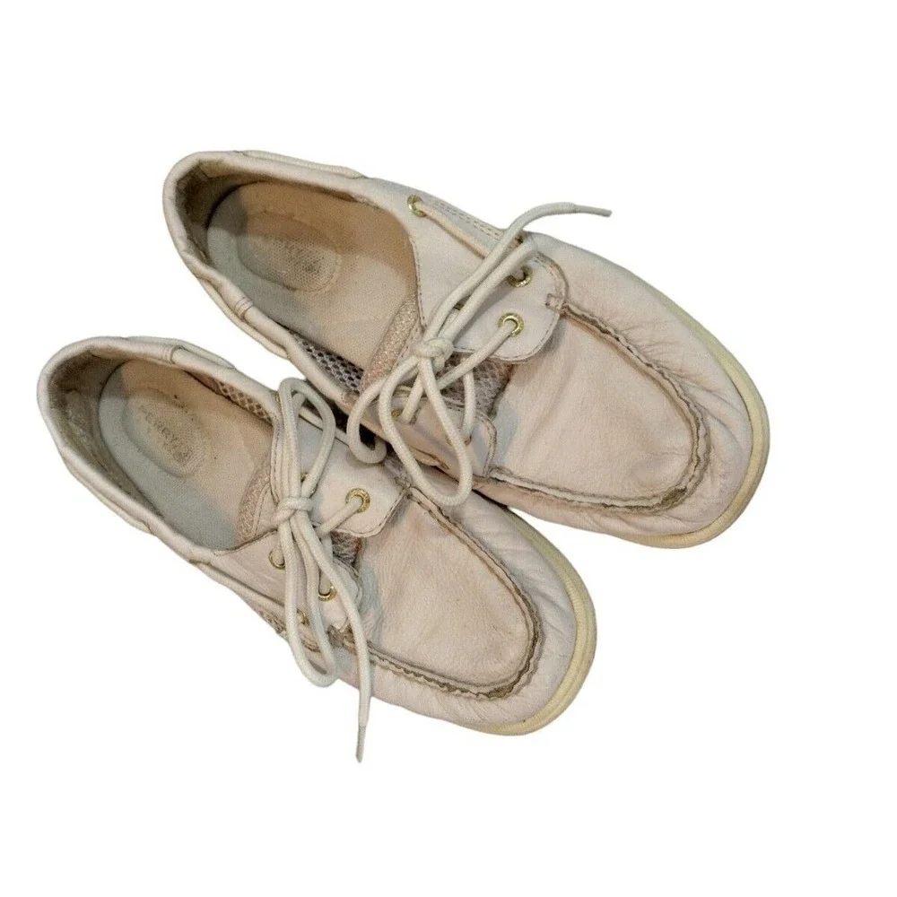 Sketcher Shoes Womens Size 7.5 9772872 White Leather Lace Up Comfort - Picture 3 of 7